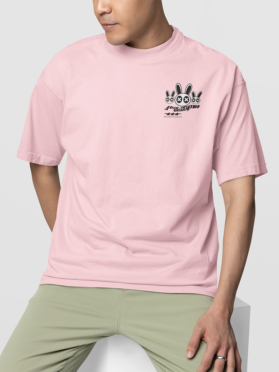 A DAY IN QUARANTINE- UNISEX OVERSIZED T-SHIRT