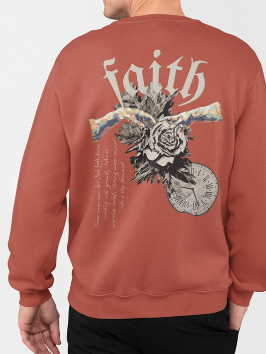 FAITH- UNISEX SWEATSHIRT CORAL