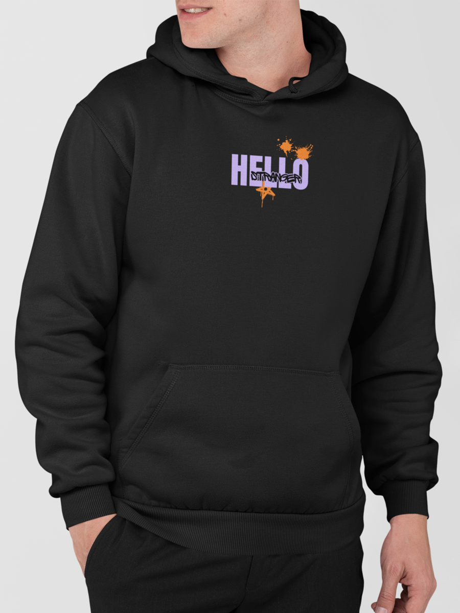 INDIE OWL- UNISEX HOODIE BLACK (OVERSIZED)
