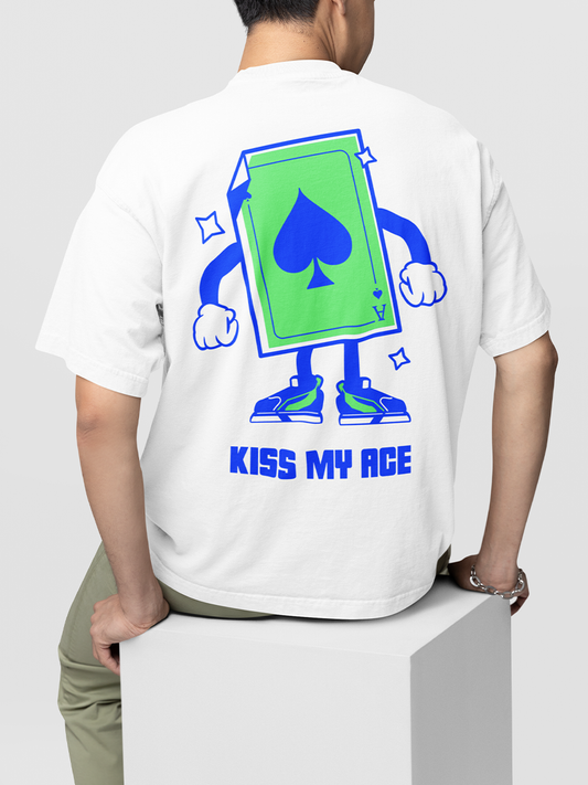 KISS MY ACE- UNISEX OVERSIZED T-SHIRT