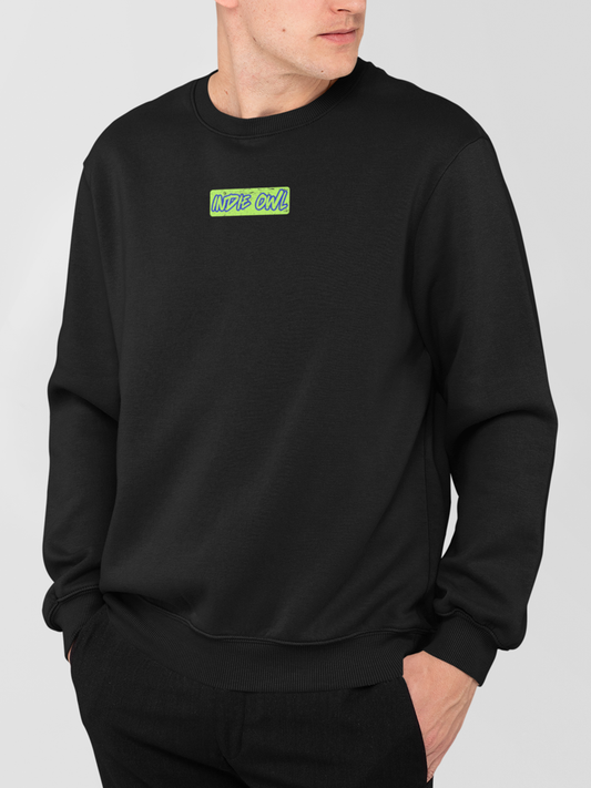 INDIE OWL- UNISEX SWEATSHIRT BLACK